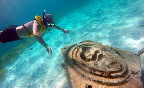 Snorkeling In Cancun Underwater Statues