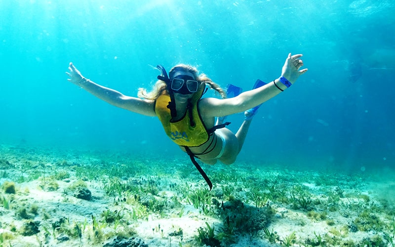 Snorkeling In Cancun With Turtles, Reef, Underwater Statues, Shipwreck And Underwater Cenote